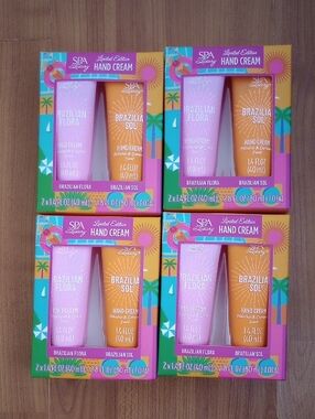 New Spa Luxury Brazilian Flora & Brazilian Sol Hand Cream Duo Set